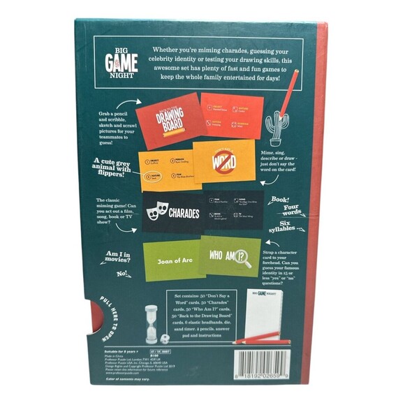Four Epic Games Big Game Set- Who Am I, Drawing Board, Dont Say A Word, Charades - Picture 3 of 4